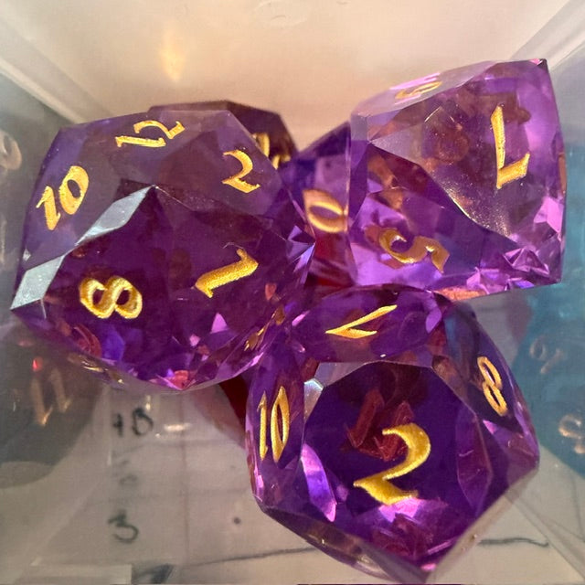 Faceted Resin Dice Set