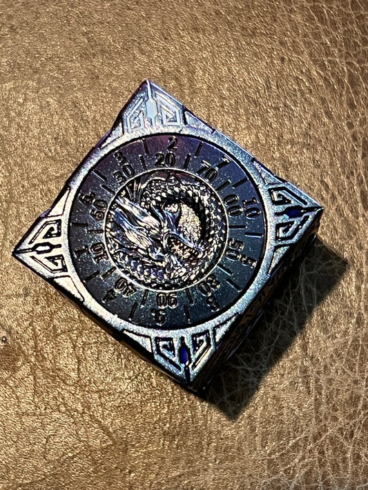 Cube Spinner - Purple and Blue Duochrome