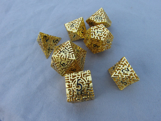 Gold Hollow Labyrinth Dice