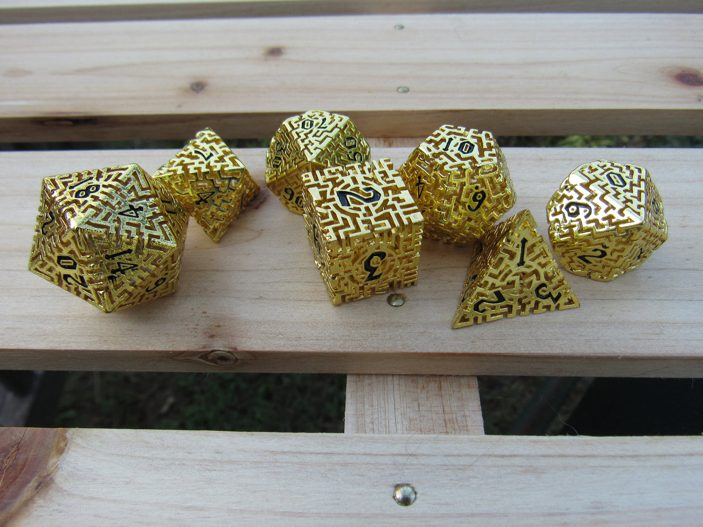Gold Hollow Labyrinth Dice