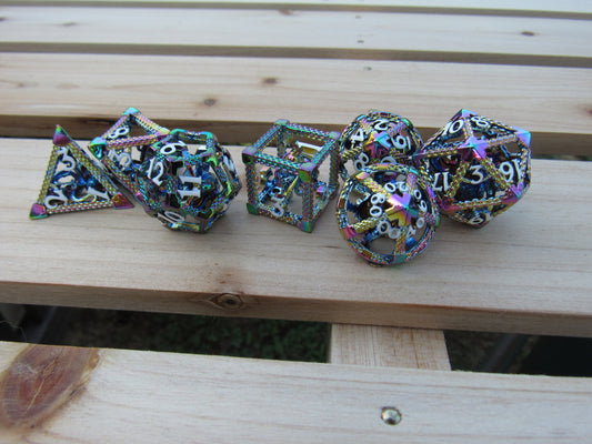Rainbow Caged Octopus Hollow Dice