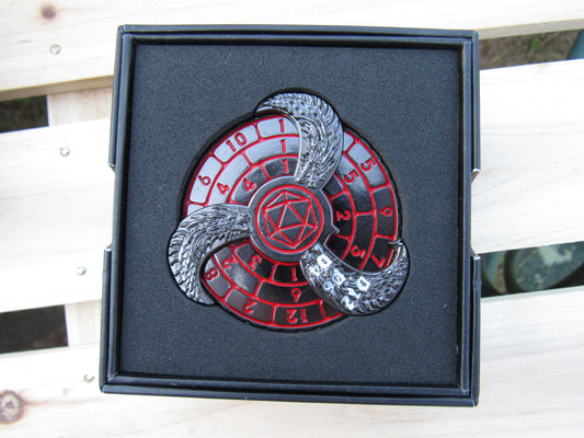 Hydra Spinner - Gunmetal and Red