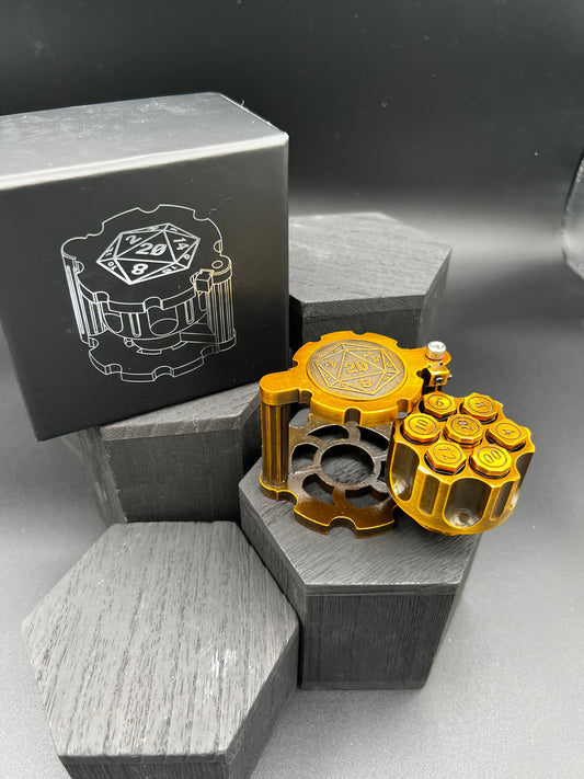 Revolver Spinner - Antique Brass