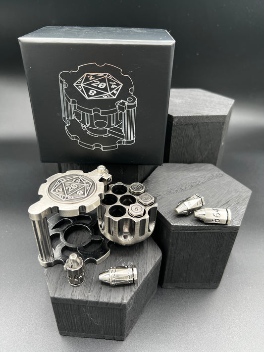 Revolver Spinner - Antique Silver