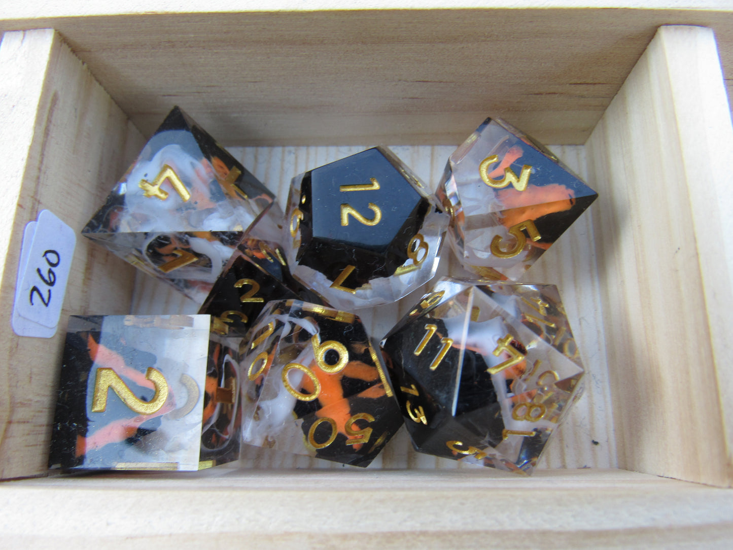 Volcano Sharp Resin Dice