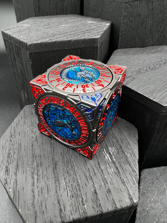 Cube Spinner - Blue and Red