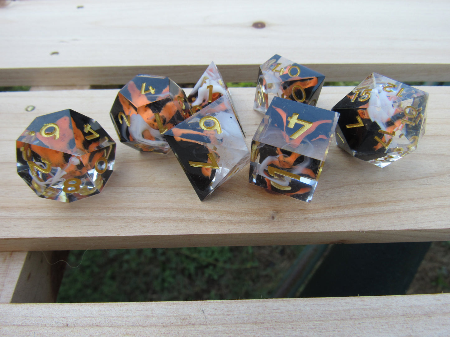Volcano Sharp Resin Dice