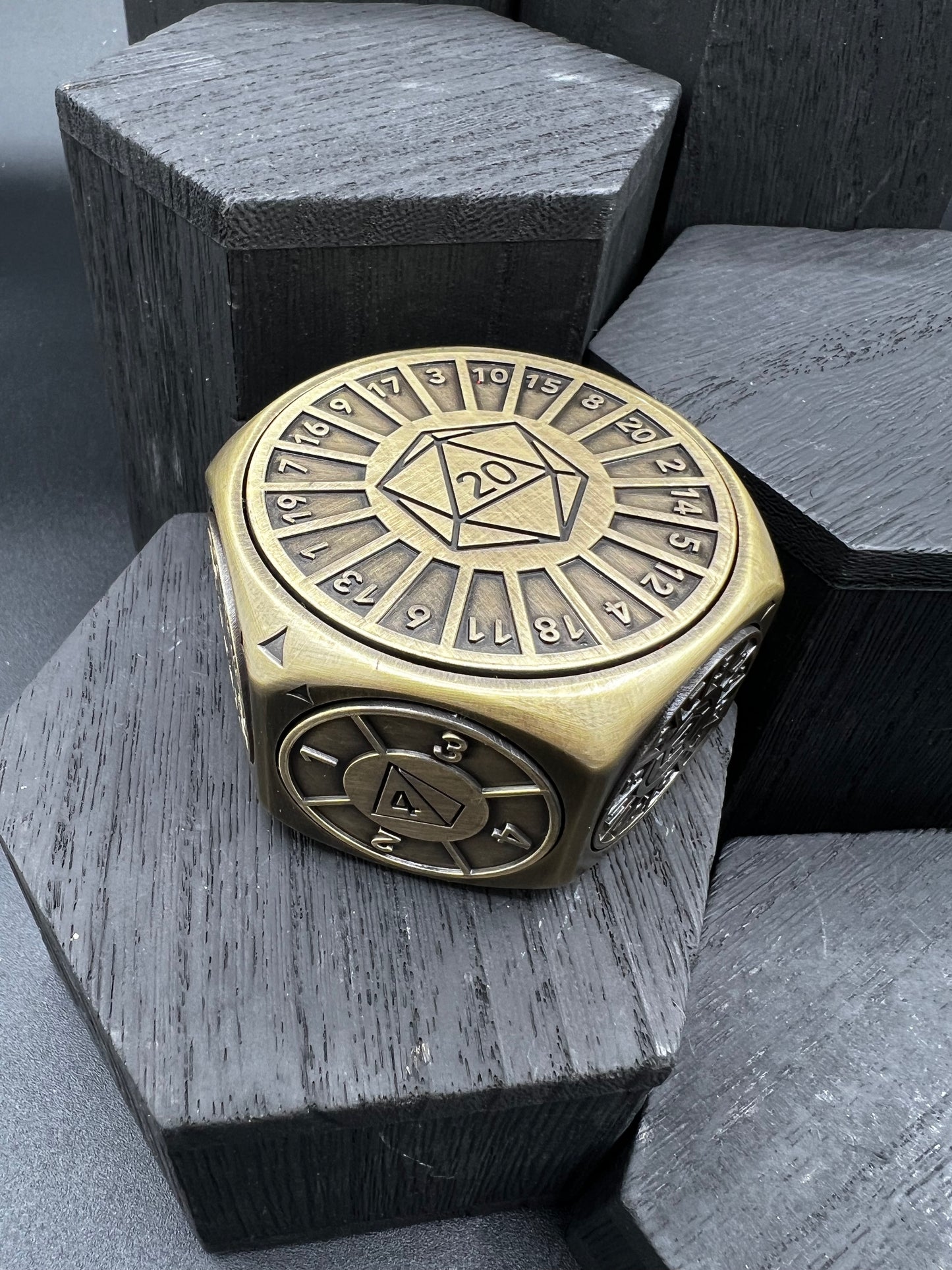 Encounter Spinner - Antique Brass