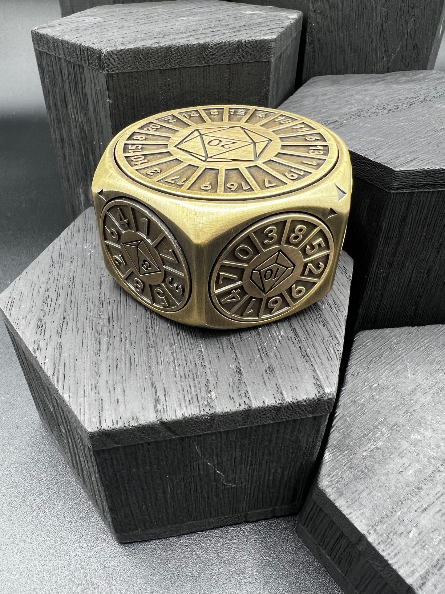 Encounter Spinner - Antique Brass