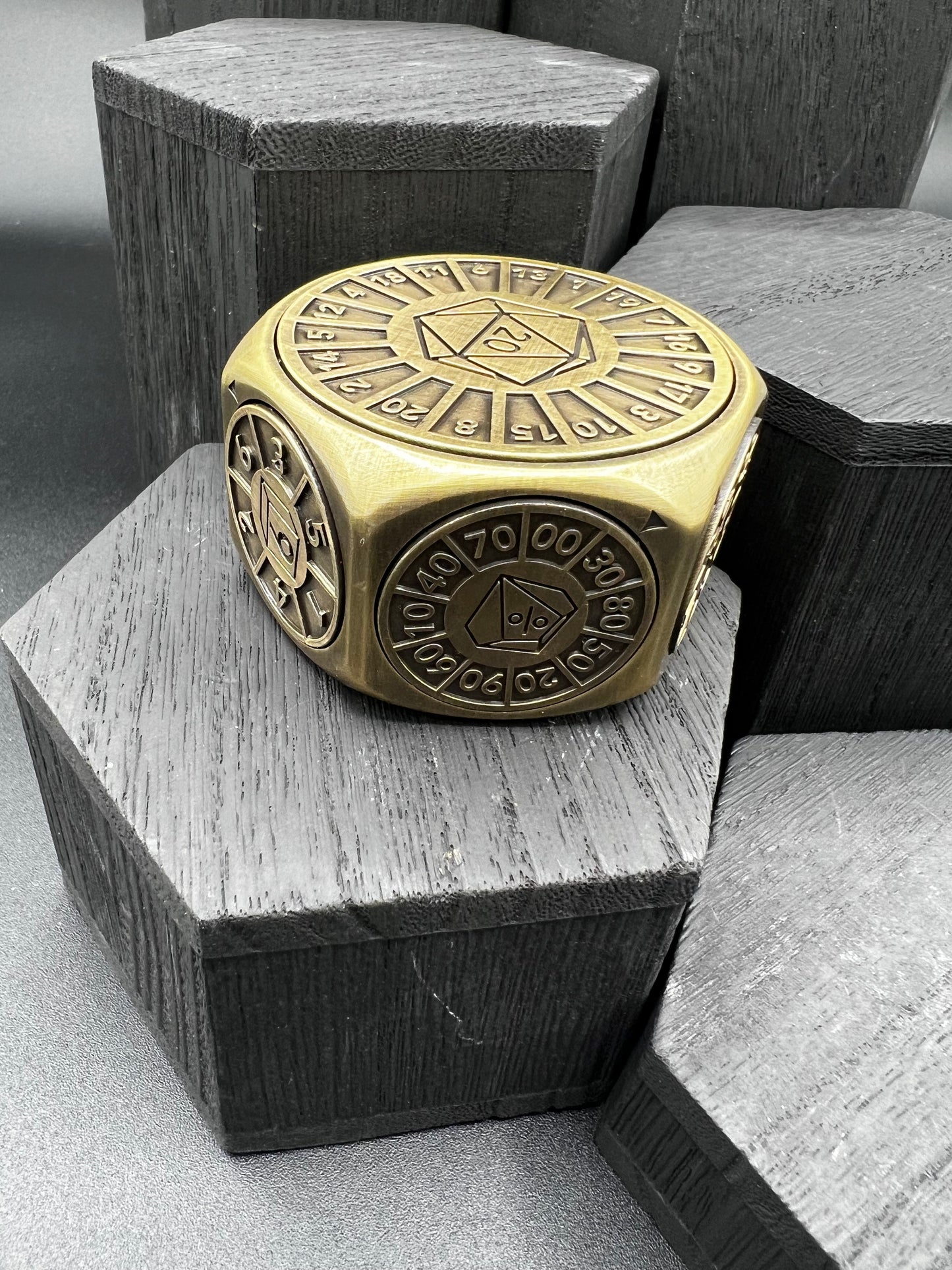 Encounter Spinner - Antique Brass