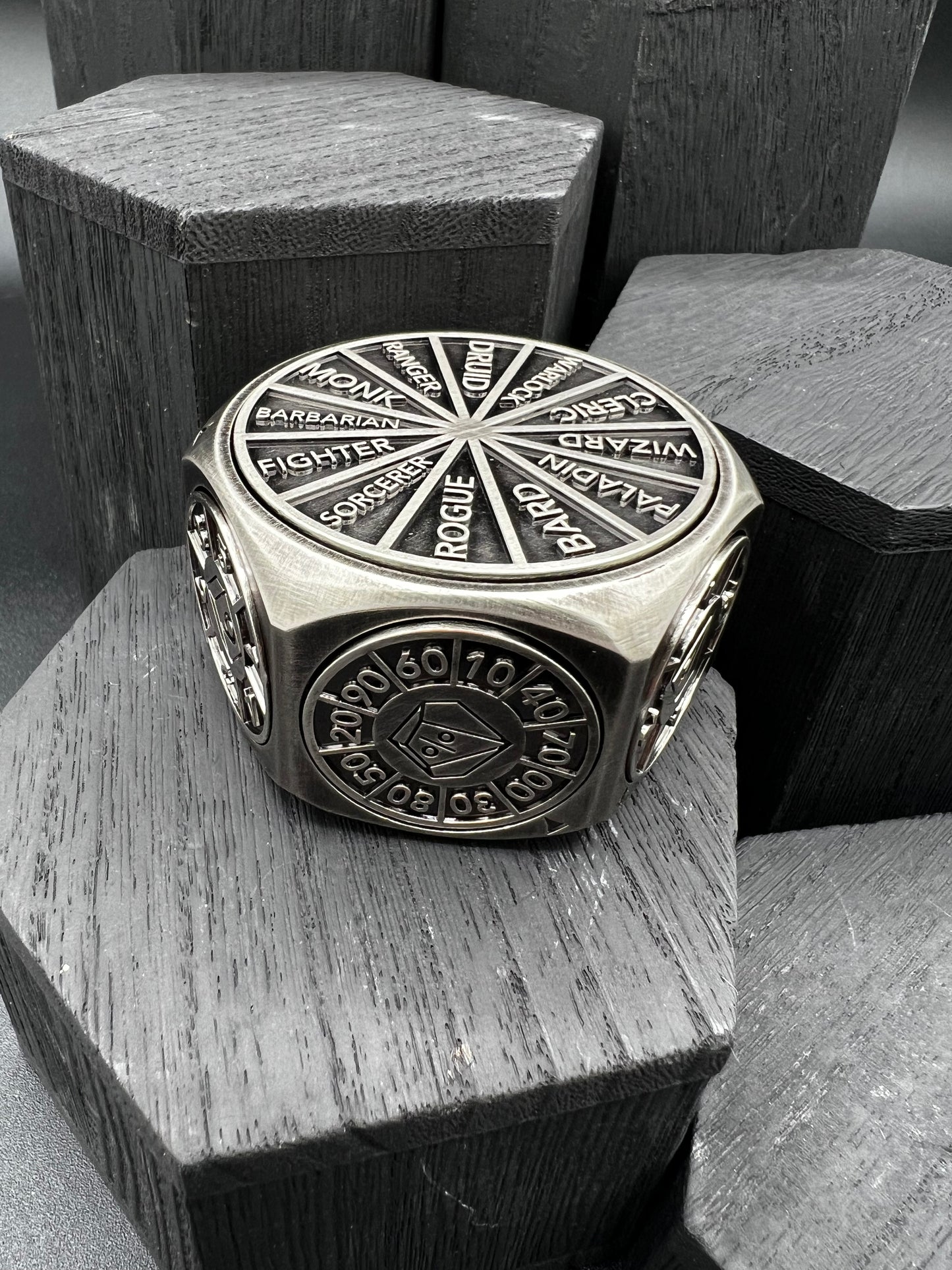 Encounter Spinner - Antique Silver