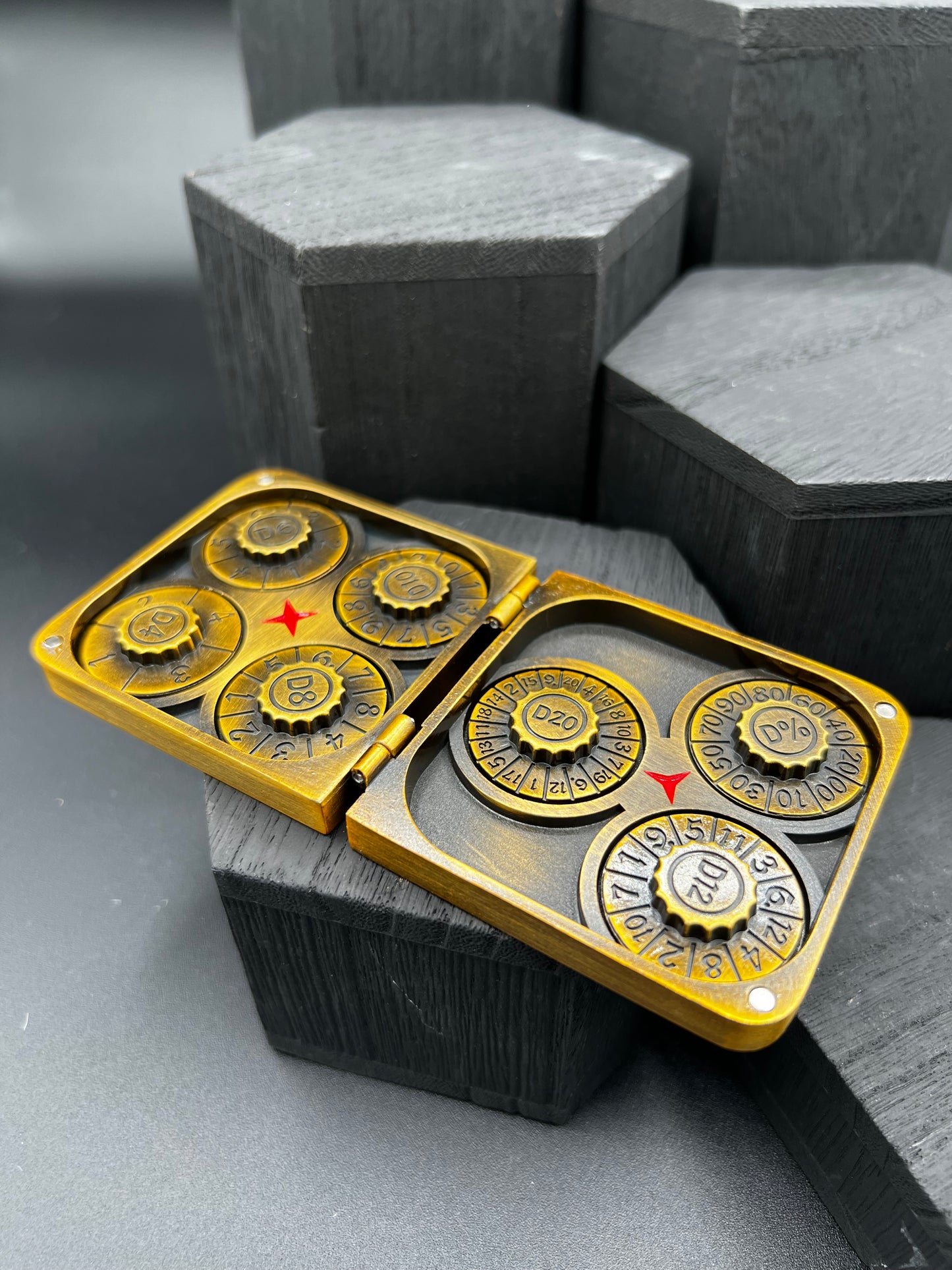 Folding Wallet Spinner - Antique Bronze