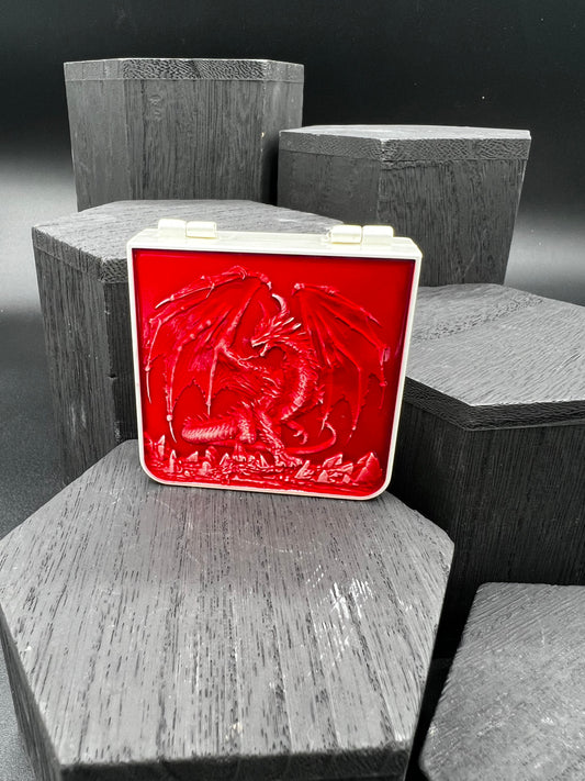 Folding Wallet Spinner - Silver and Red