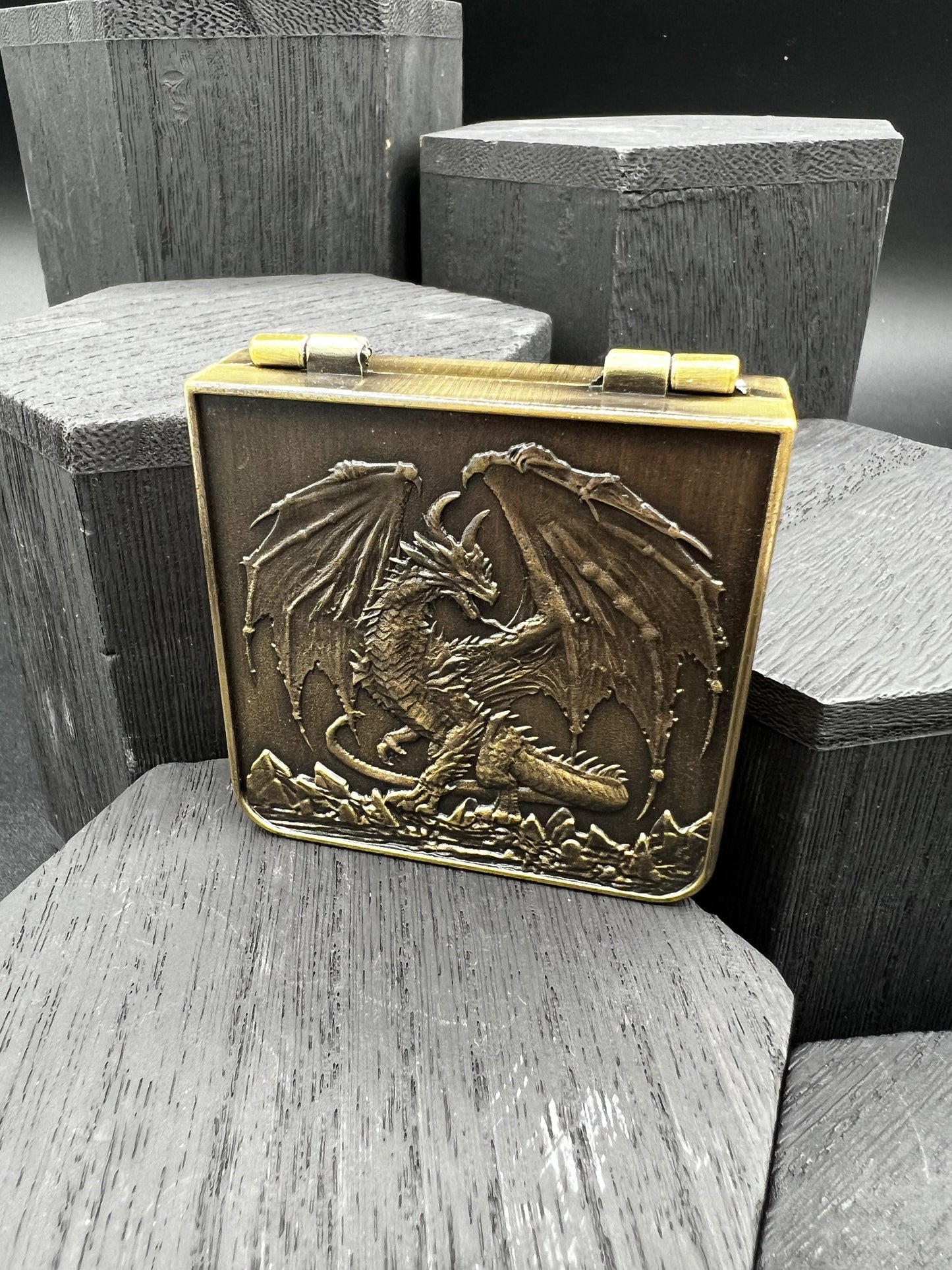 Folding Wallet Spinner - Antique Brass