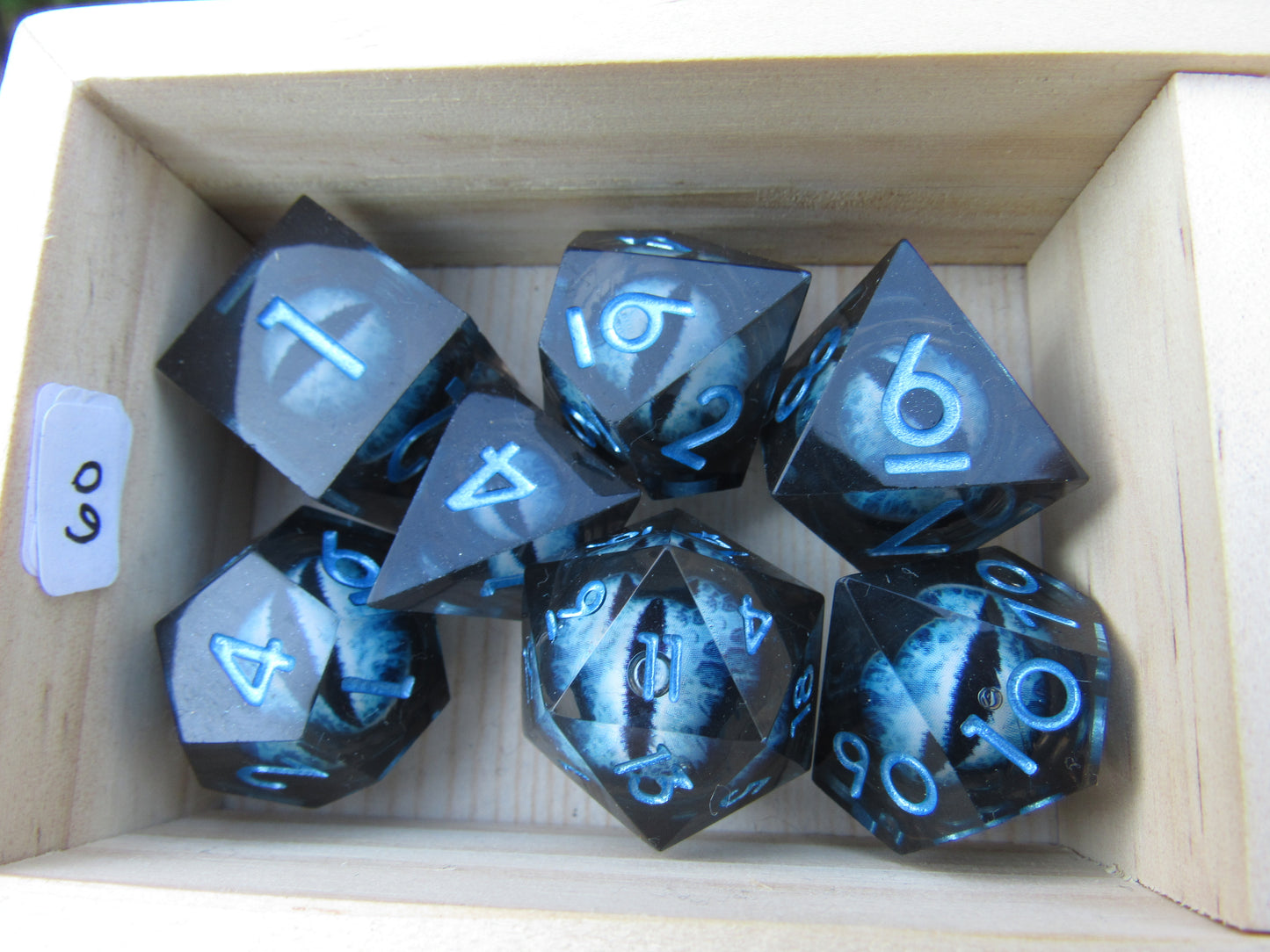 Blue Eyeball Liquid Core Sharp Resin Dice