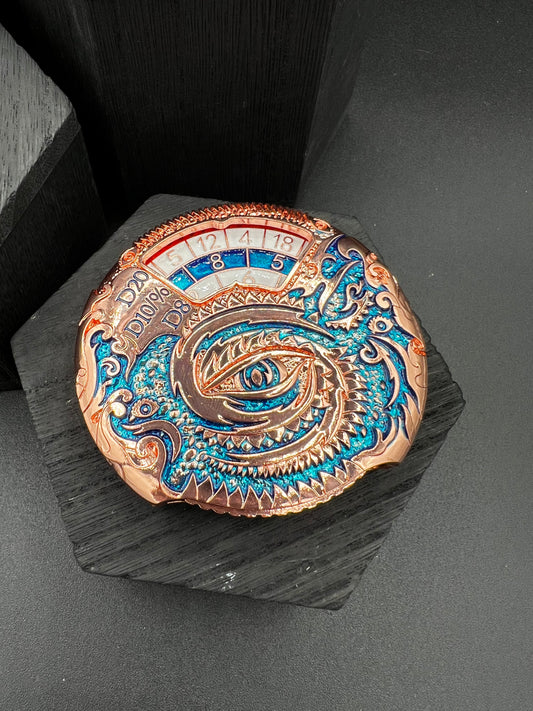 Dragon Spinner - Rose Gold and Teal
