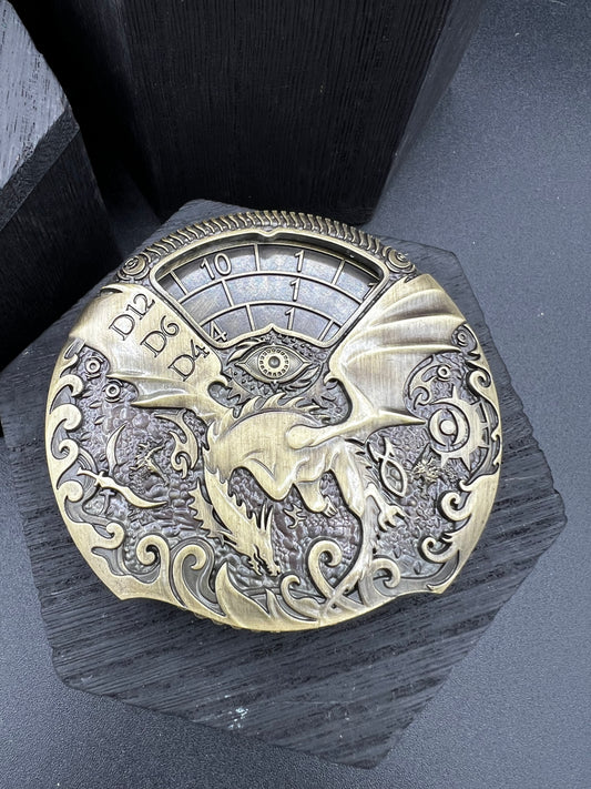 Dragon Spinner - Antique Brass