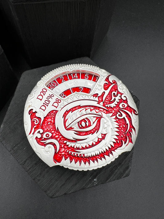 Dragon Spinner - Silver and Red