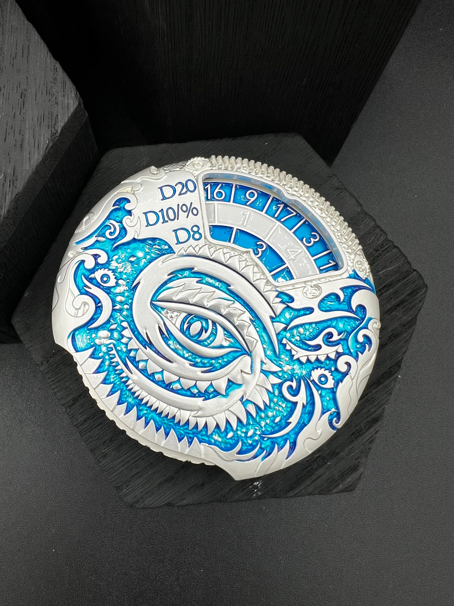 Dragon Spinner - Silver and Blue