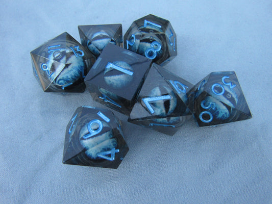 Blue Eyeball Liquid Core Sharp Resin Dice