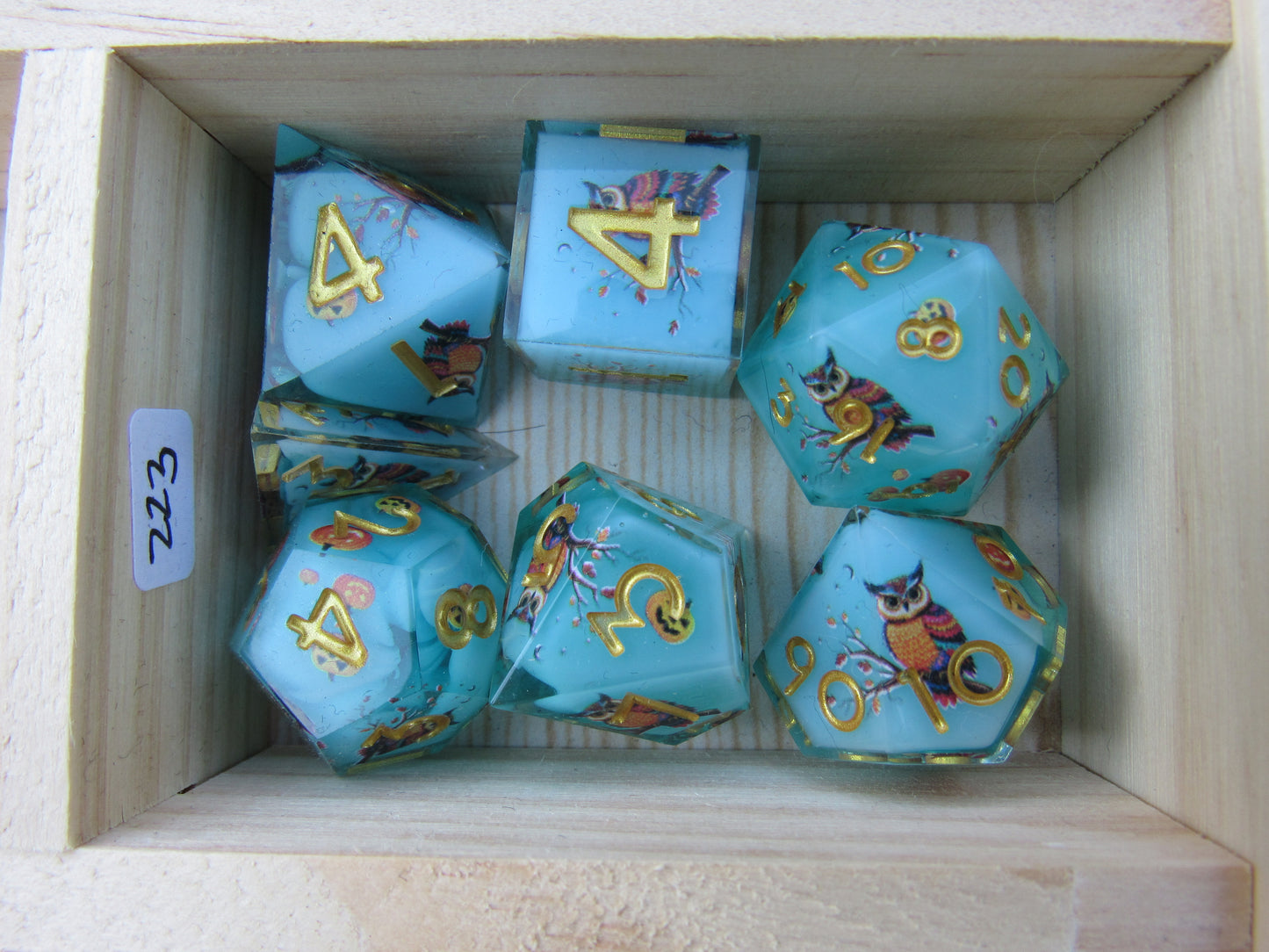 Owl Sharp Resin Dice