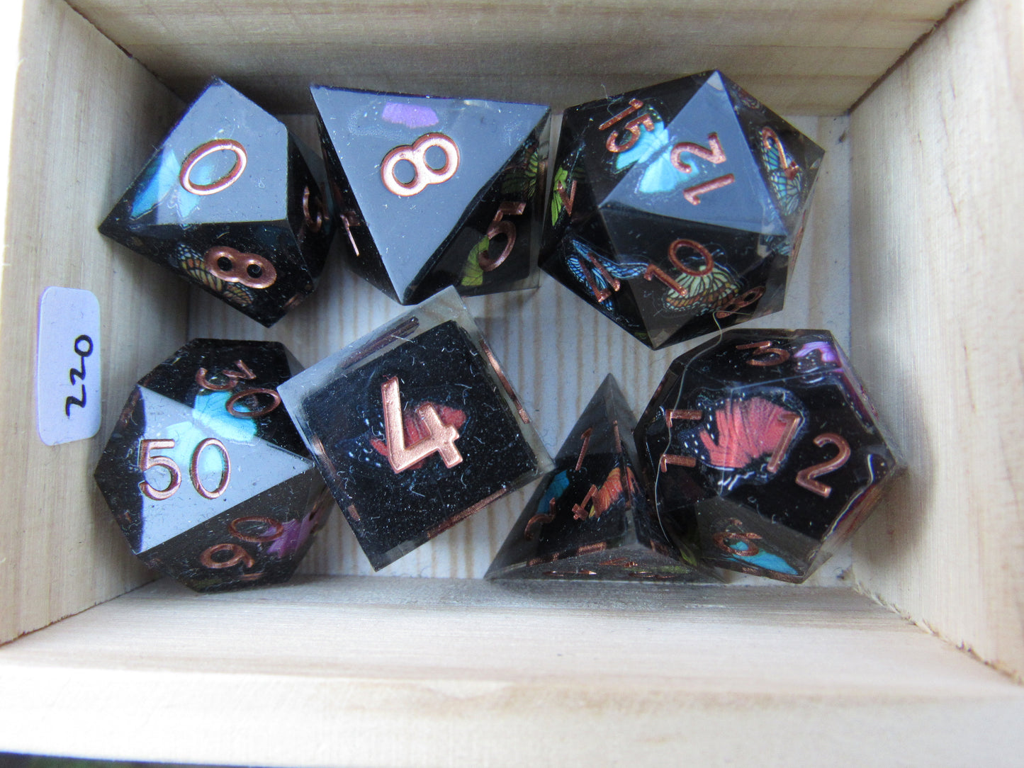 Butterfly Sharp Resin Dice
