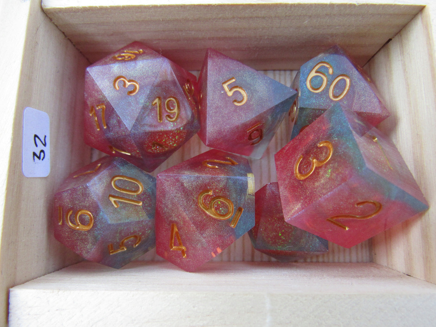 Melon Liquid Core Sharp Resin Dice