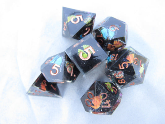 Butterfly Sharp Resin Dice
