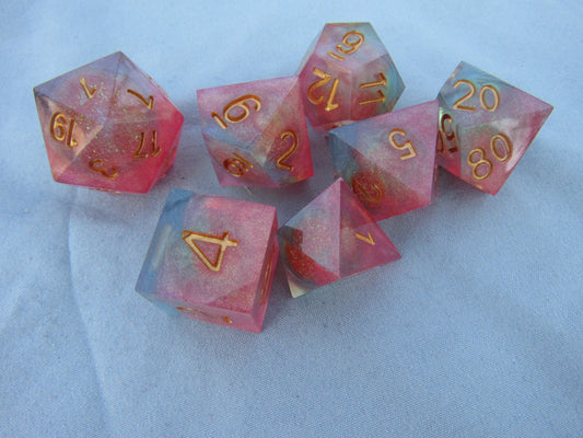 Melon Liquid Core Sharp Resin Dice