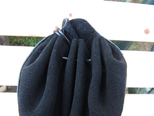 D20 - Black Leather Bag