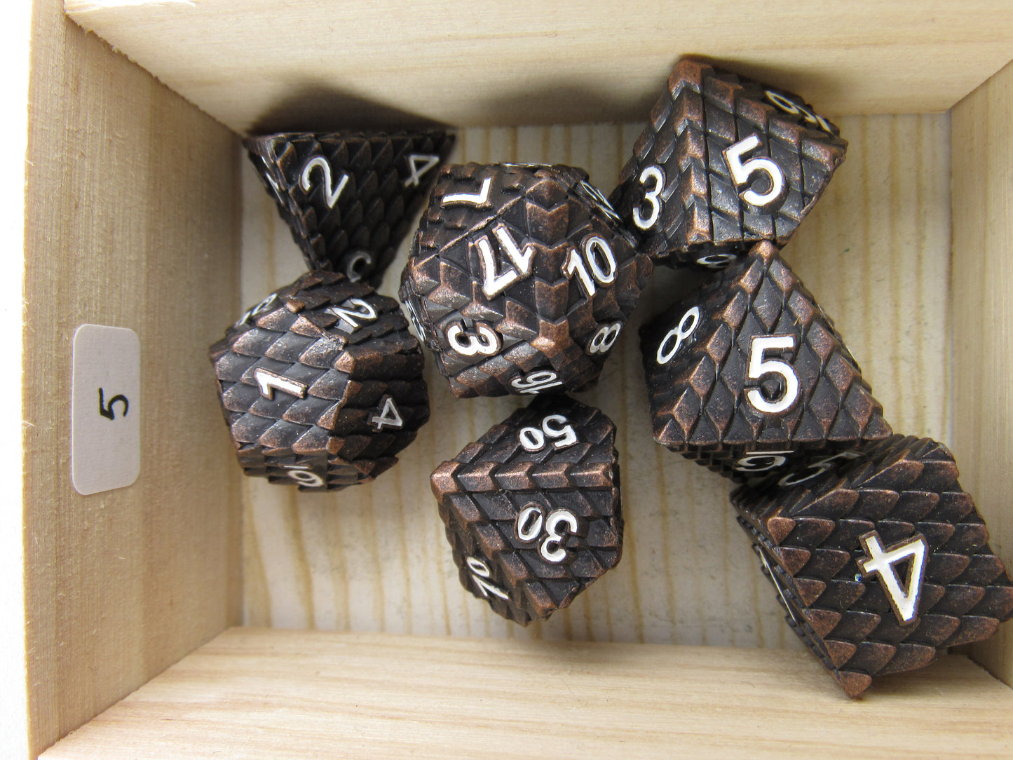 Copper Dragon Scale Dice