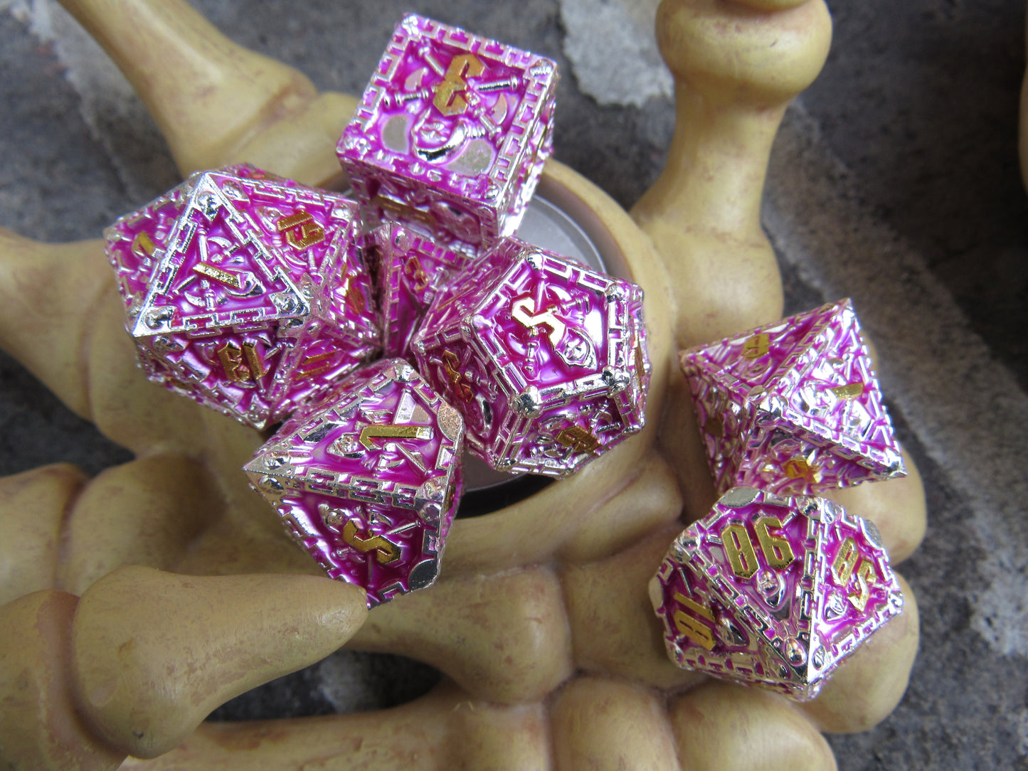 Pink Reaper Dice