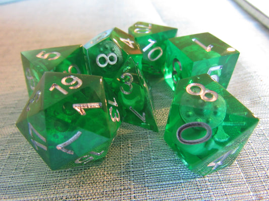 Inclusion Sharp Resin Dice Set
