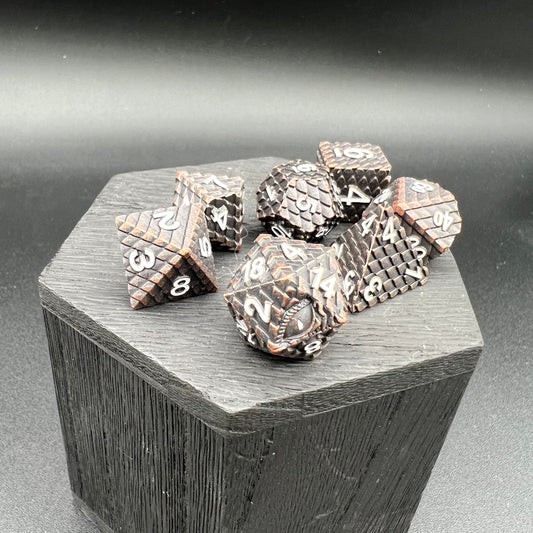 Copper Dragon Scale Dice