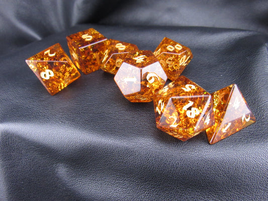 Crackle Glass Dice Set