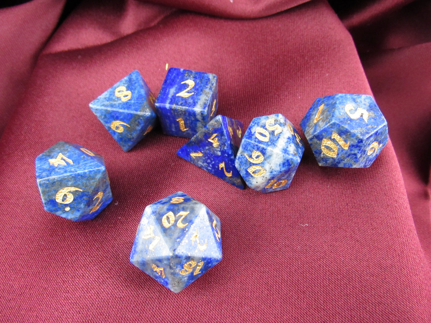 Lapis Lazuli Dice Set