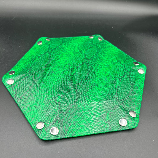Green Dragon Skin Hex Tray