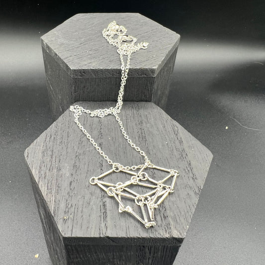 Silver D20 Holder Necklace