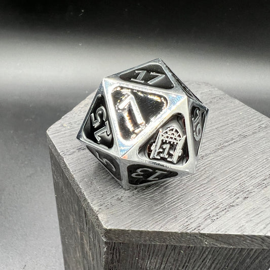 50th Anniversary D20 - Silver and Black