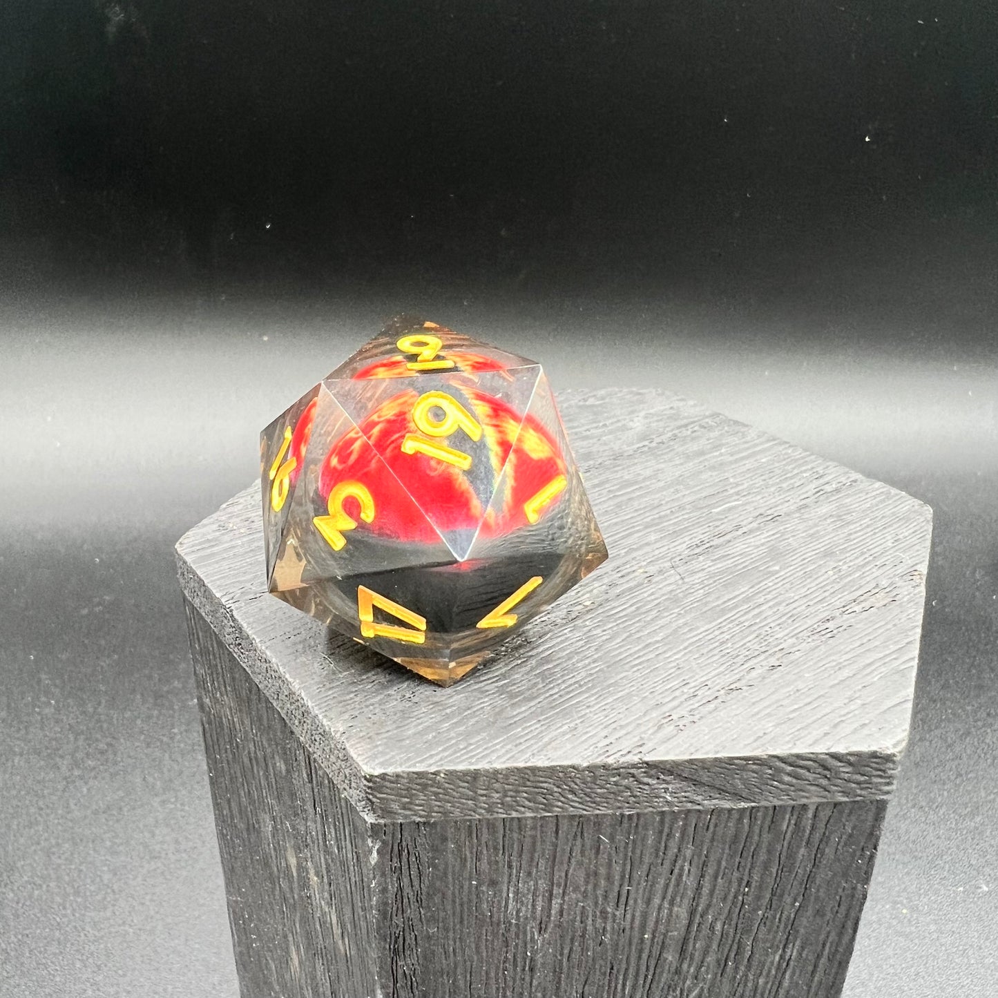 Red Dragon Eye Liquid Core Large D20