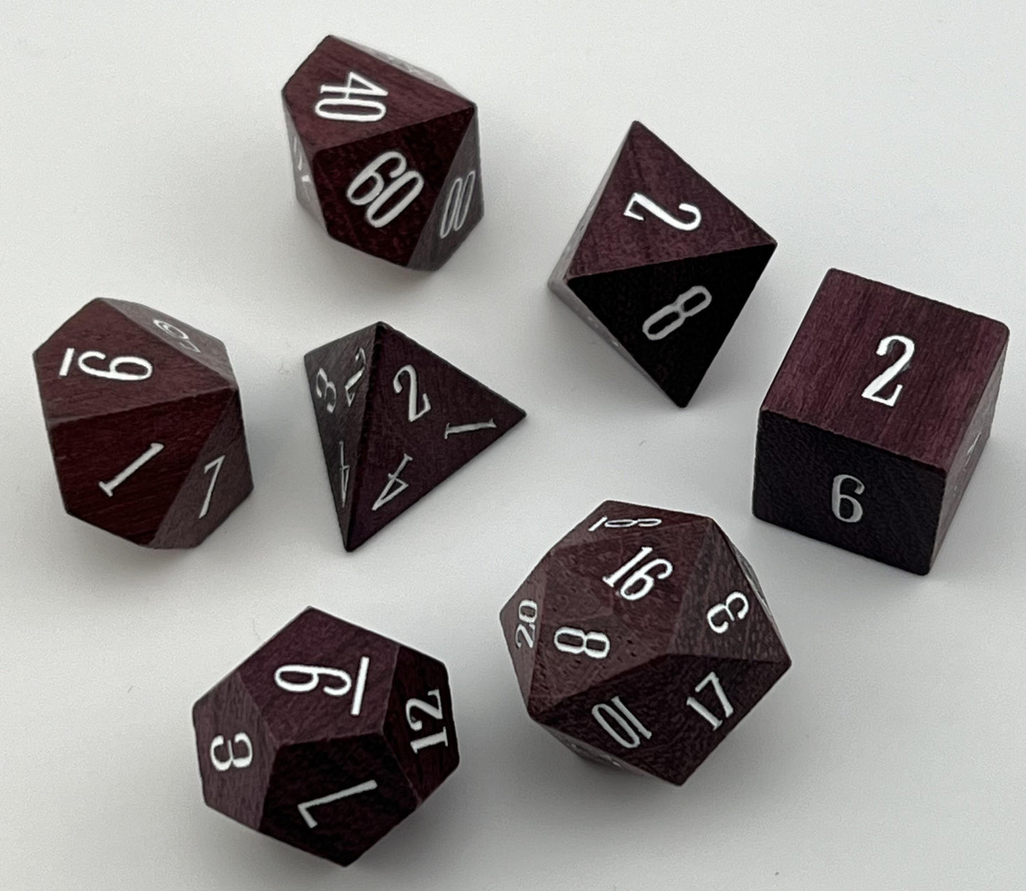 Purple Heart Wood Dice