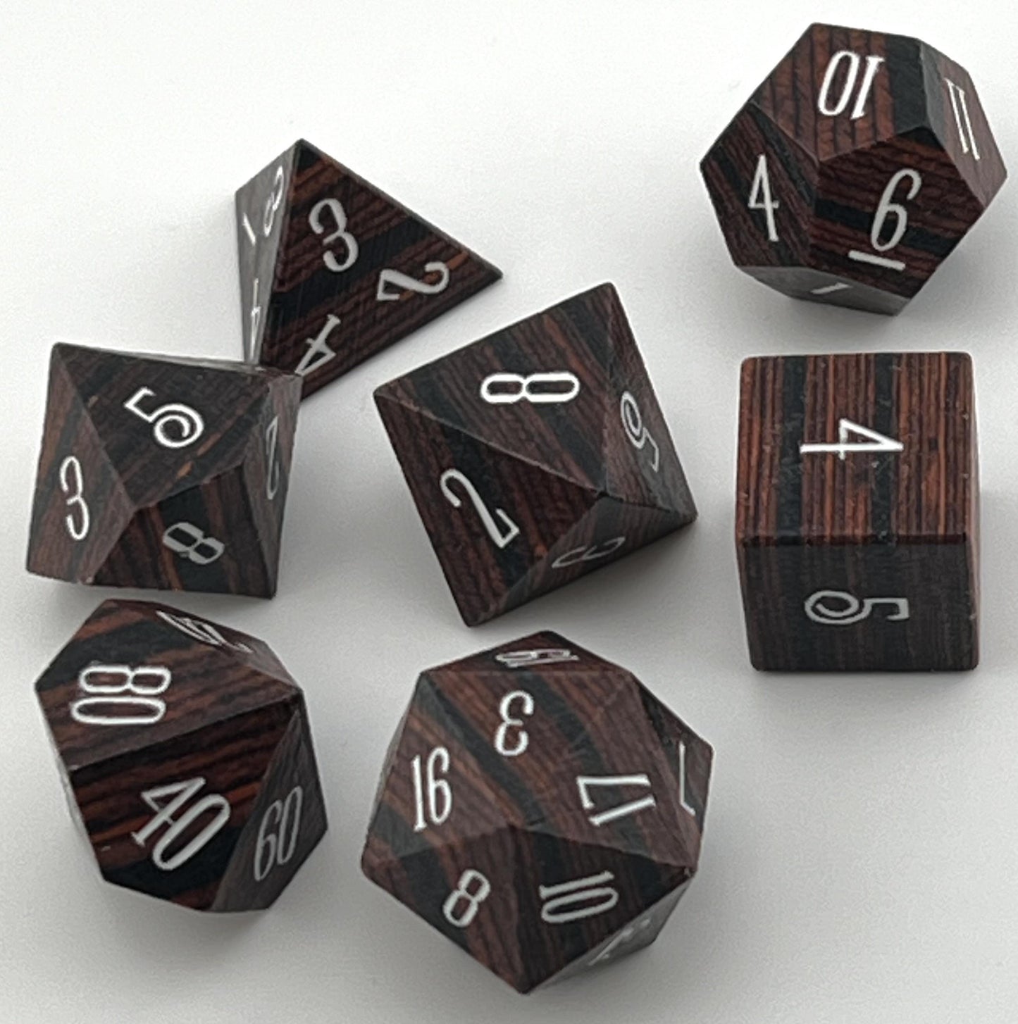 Ebony Laminated Wood Dice