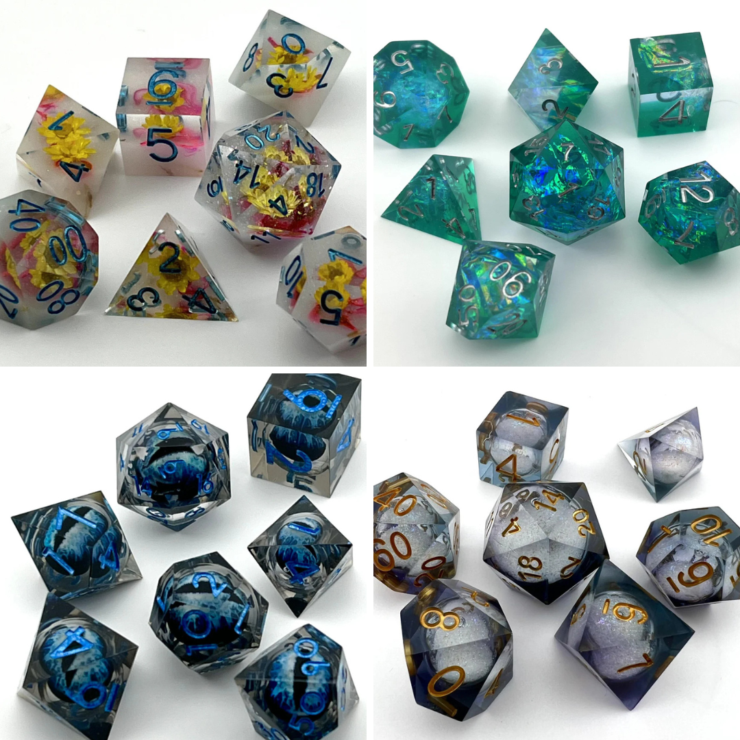 Sharp-Edged Resin Dice