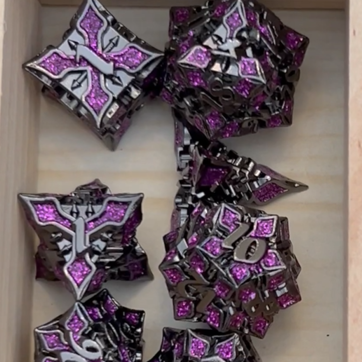 Cathedral Metal Dice Set