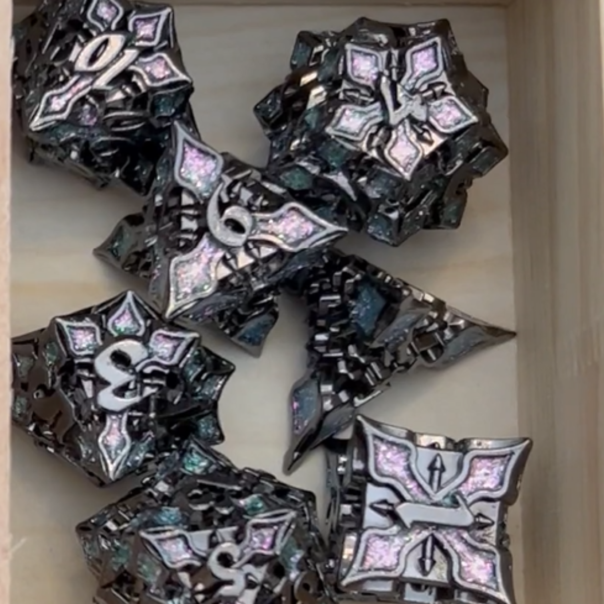 Cathedral Metal Dice Set