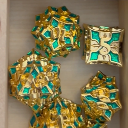 Cathedral Metal Dice Set