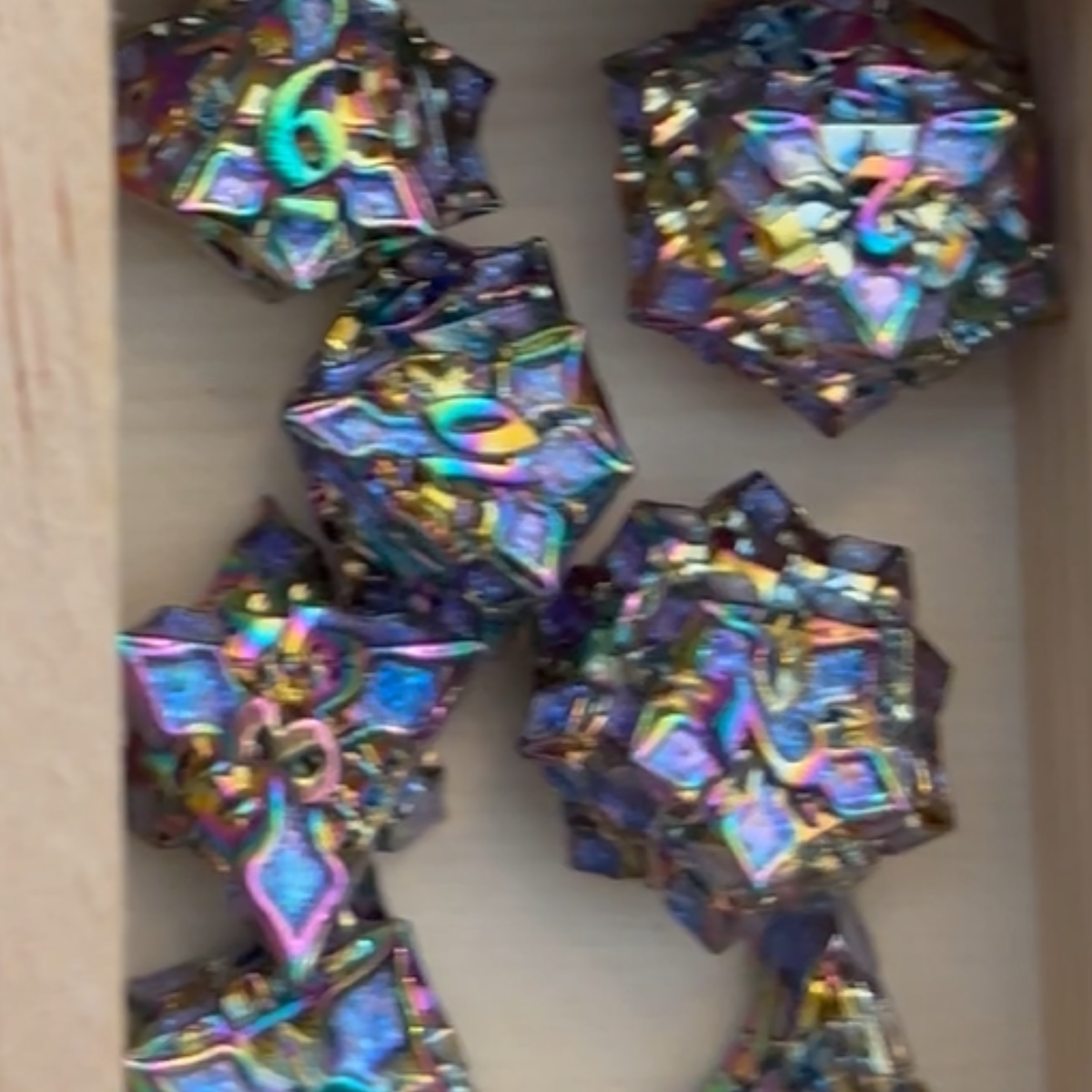 Cathedral Metal Dice Set