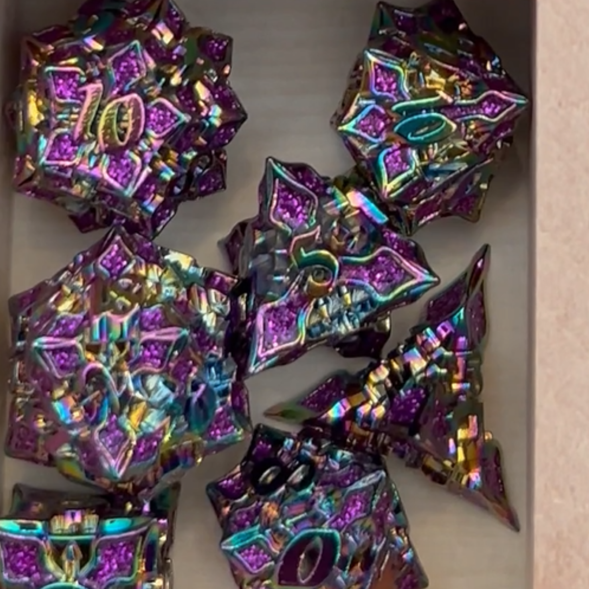 Cathedral Metal Dice Set