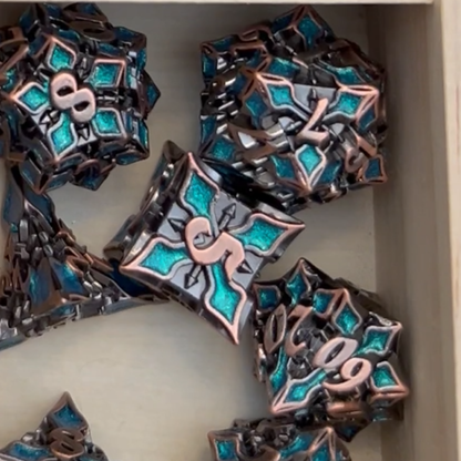 Cathedral Metal Dice Set