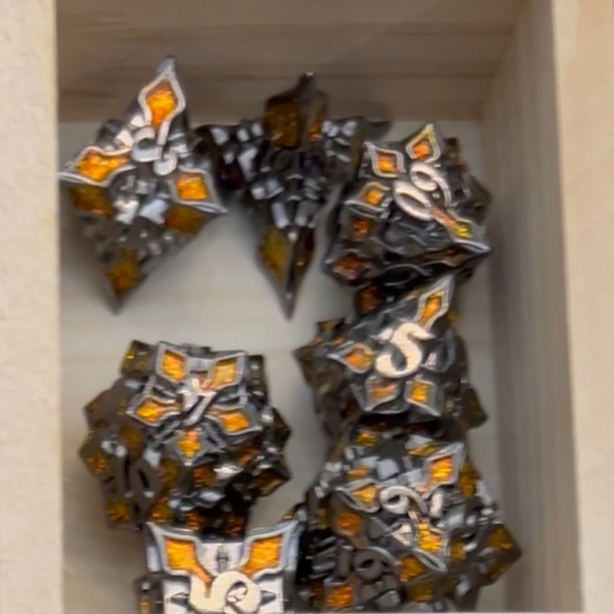 Cathedral Metal Dice Set